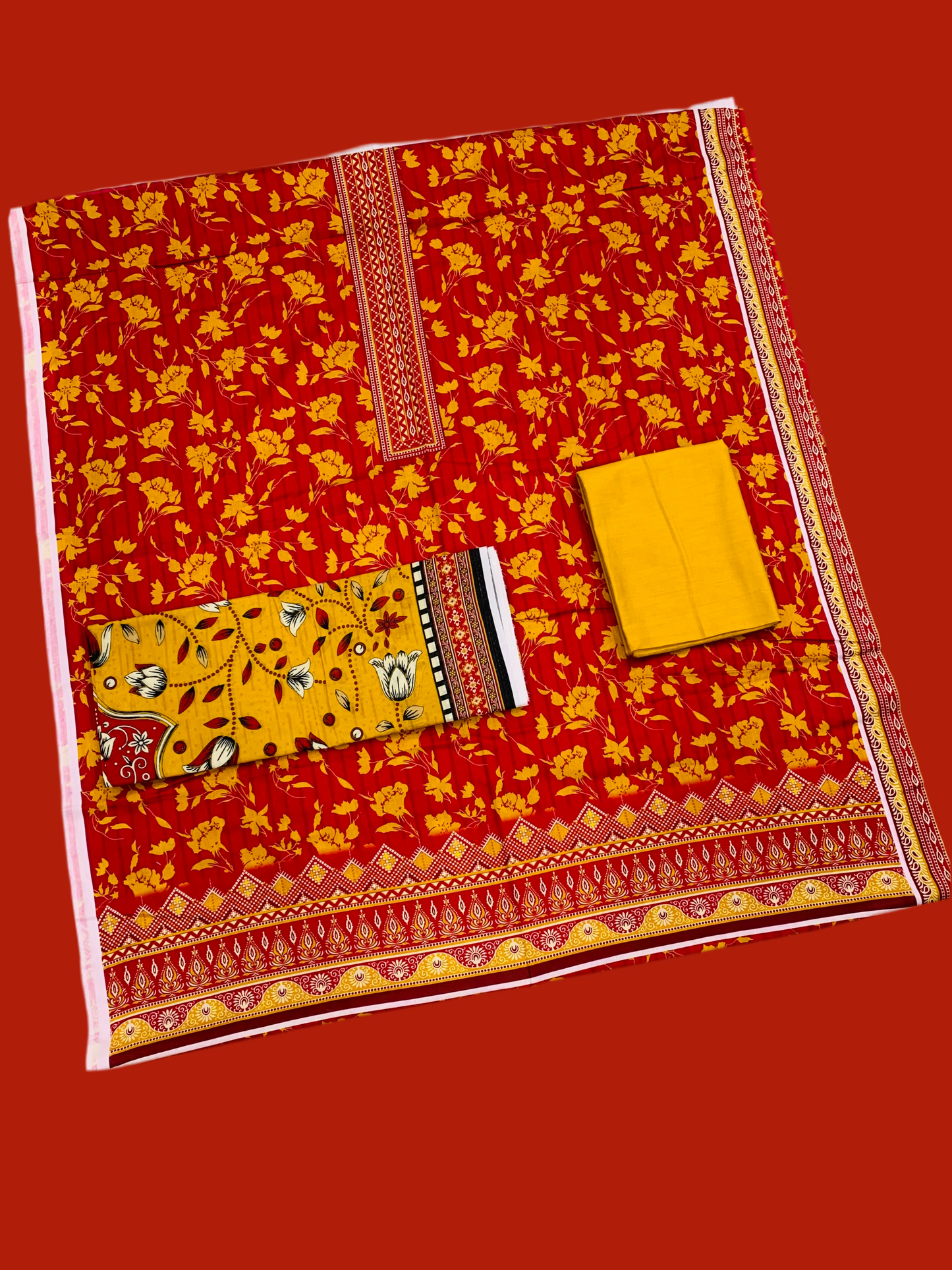 3Pc Gala Daman Digital Print Lawn