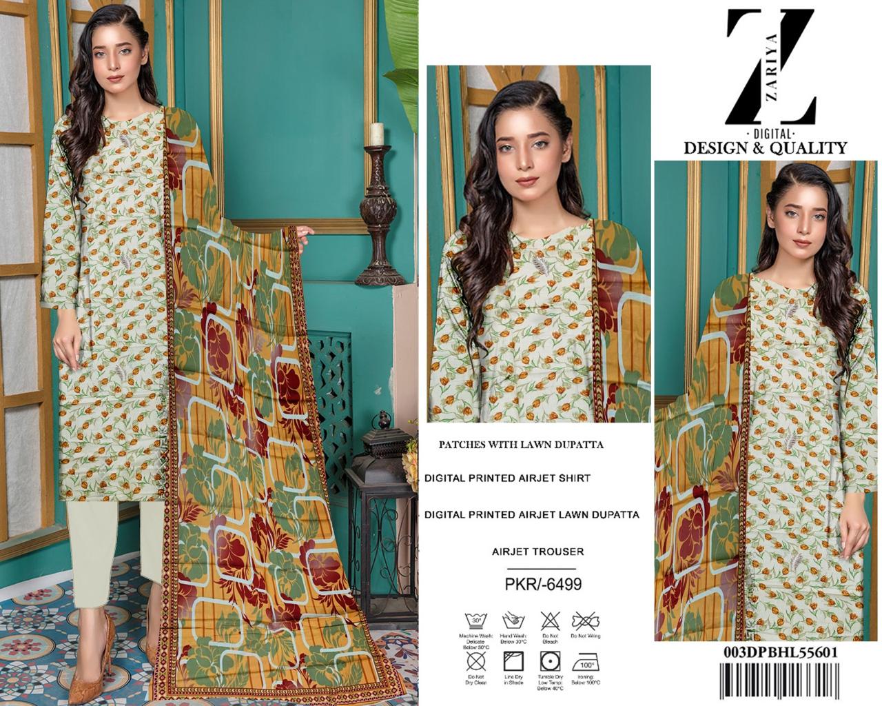 3 Piece Digital Print Lawn