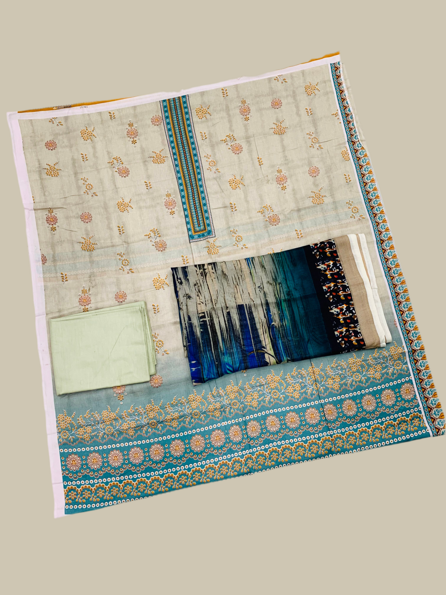 3Pc Gala Daman Digital Print Lawn