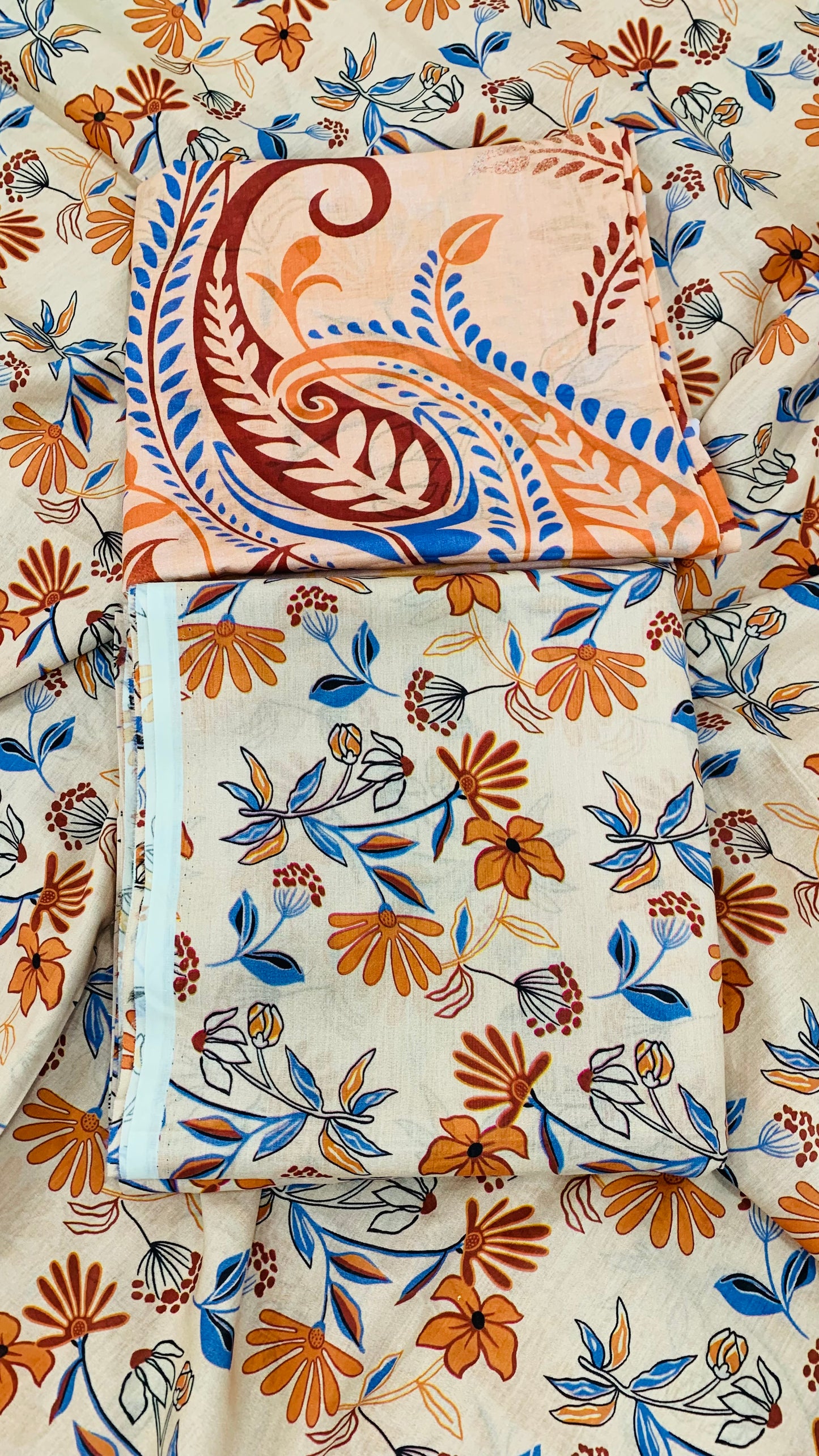 3 Piece Allover Digital Print Lawn