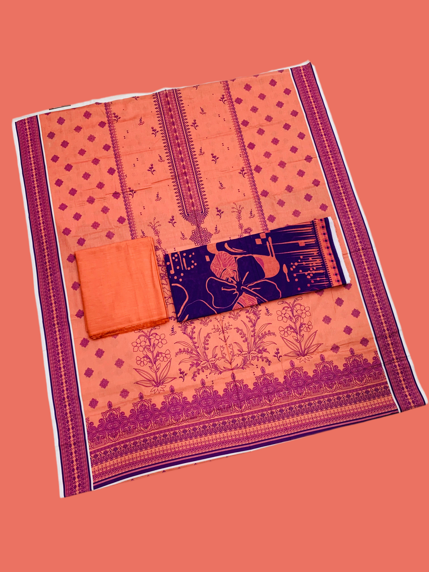 3Pc Gala Daman Digital Print Lawn