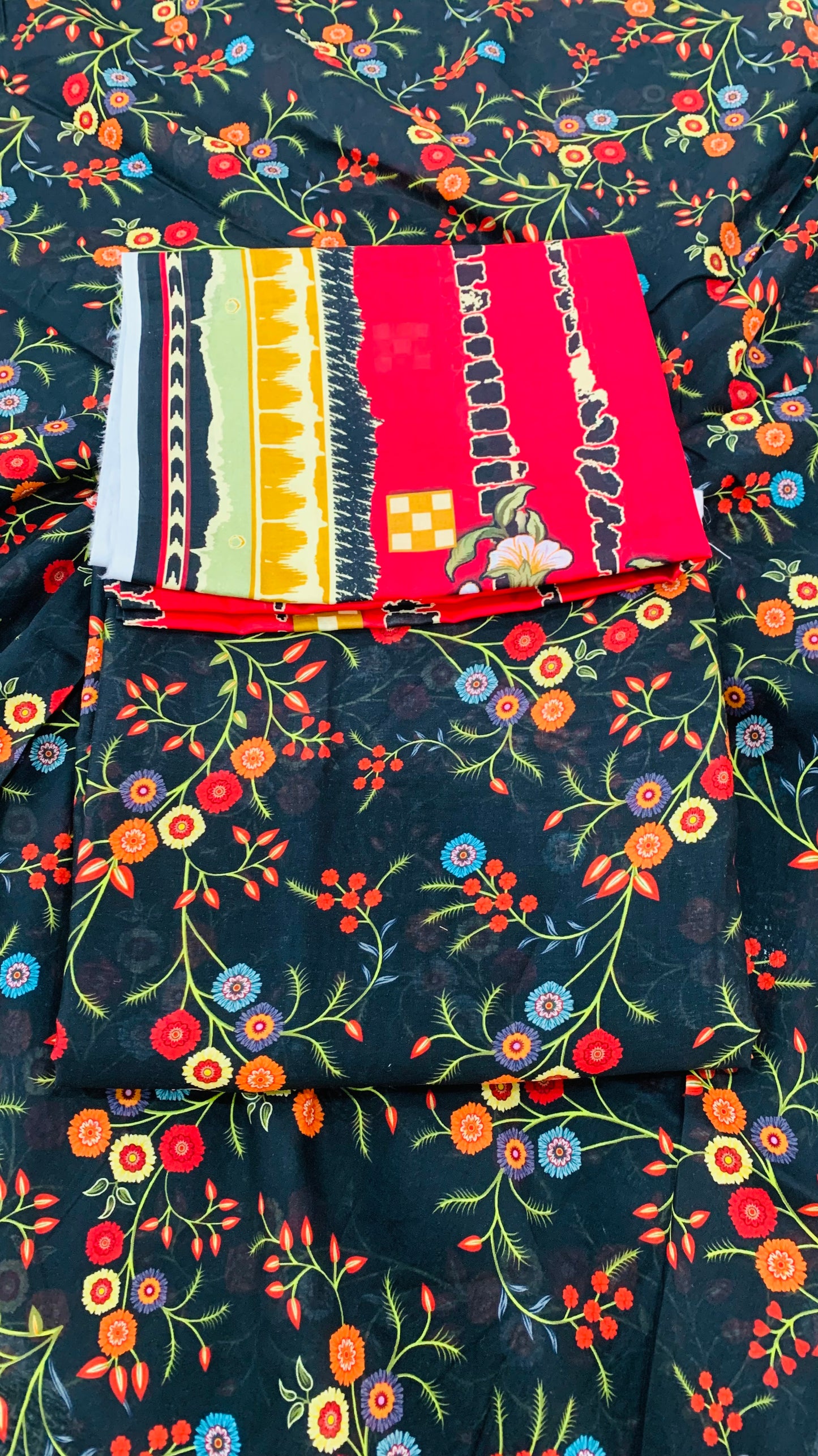 3 Piece Allover Digital Print Lawn