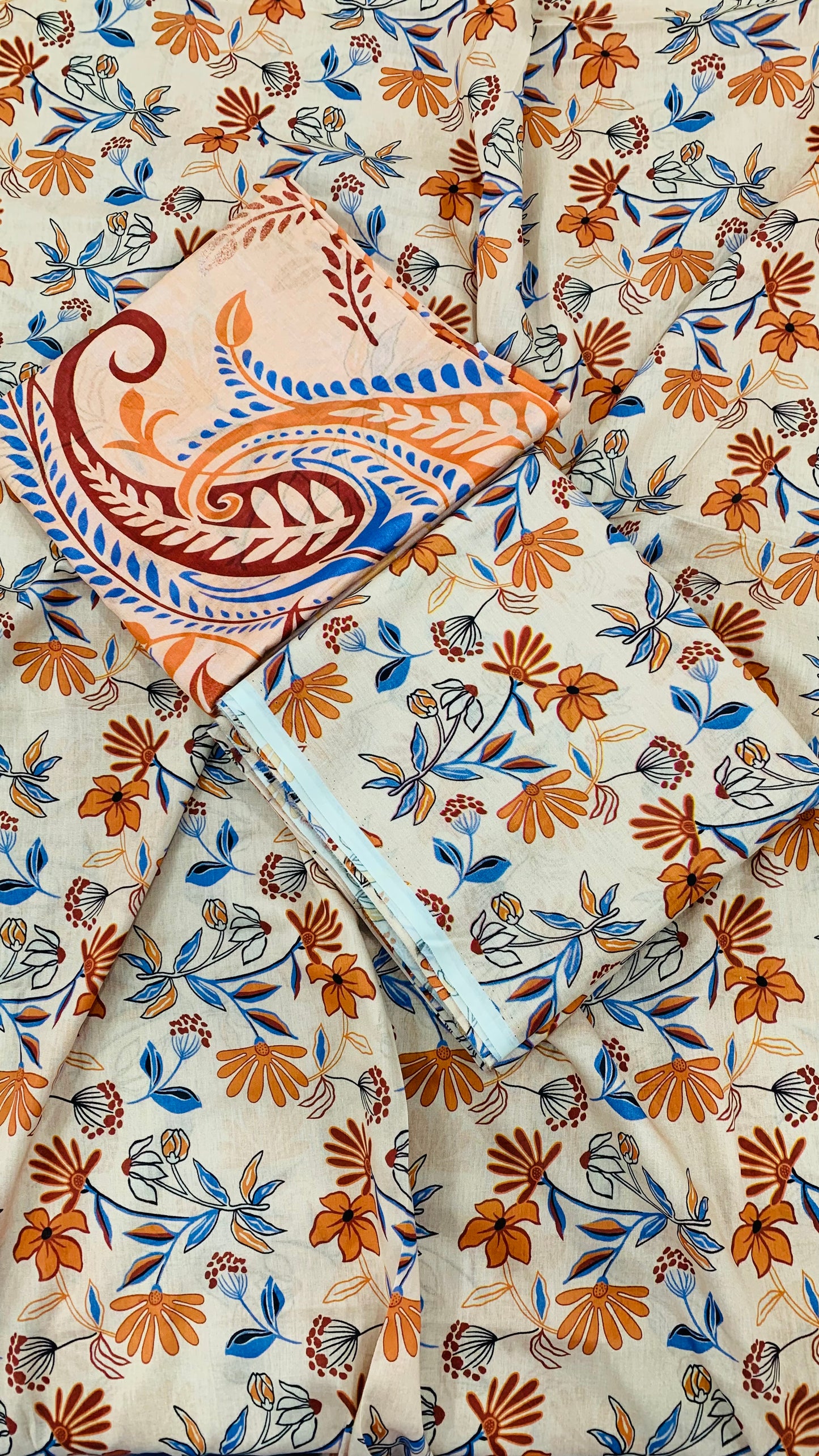 3 Piece Allover Digital Print Lawn