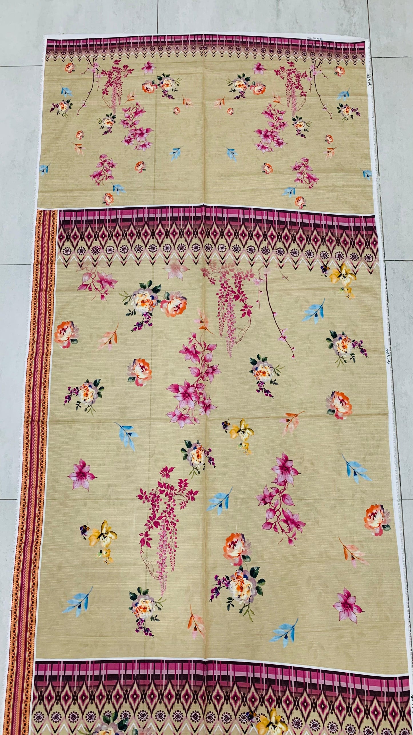 3 Piece Banadoria Lawn Digital Print