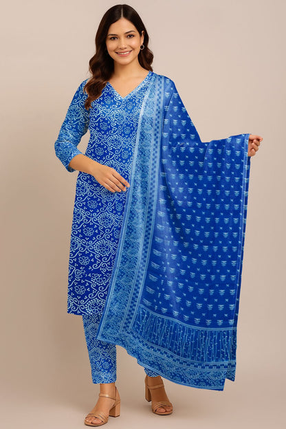 3 Piece Print Allover Lawn
