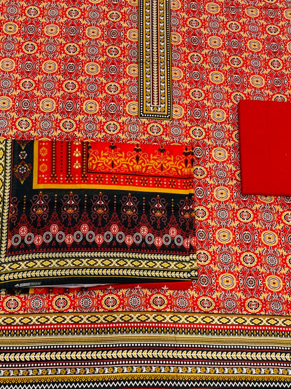 3Pc Gala Daman Digital Print Lawn