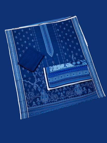 3Pc Gala Daman Digital Print Lawn