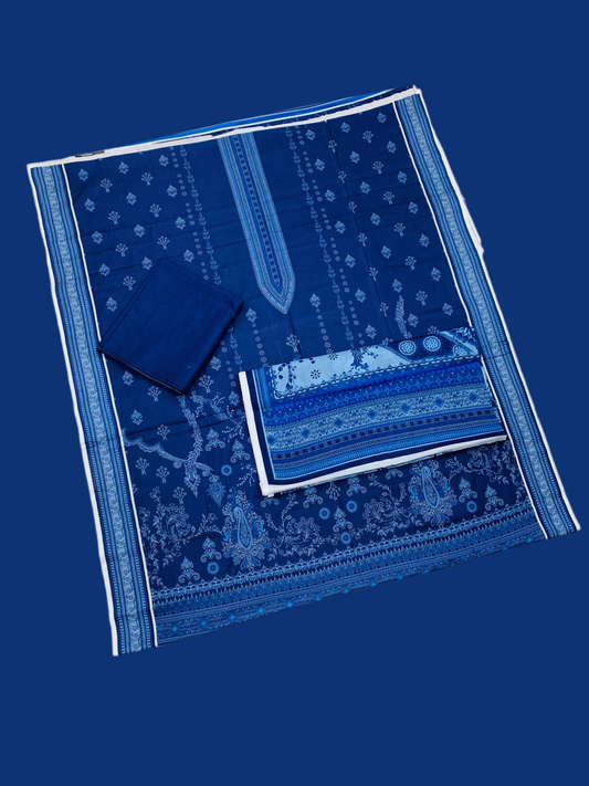3Pc Gala Daman Digital Print Lawn