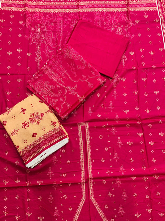 3Pc Allover Banadoria Lawn
