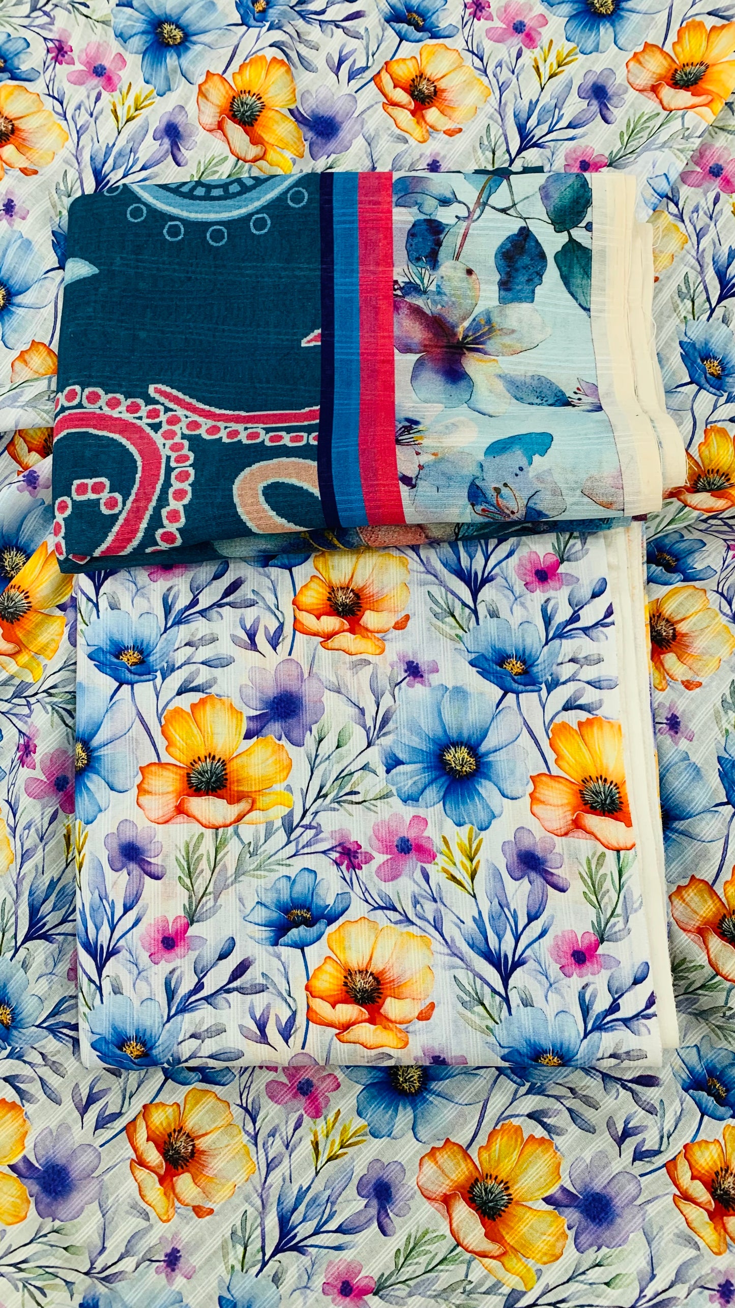 3 Piece Allover Banadoria Digital Print Lawn