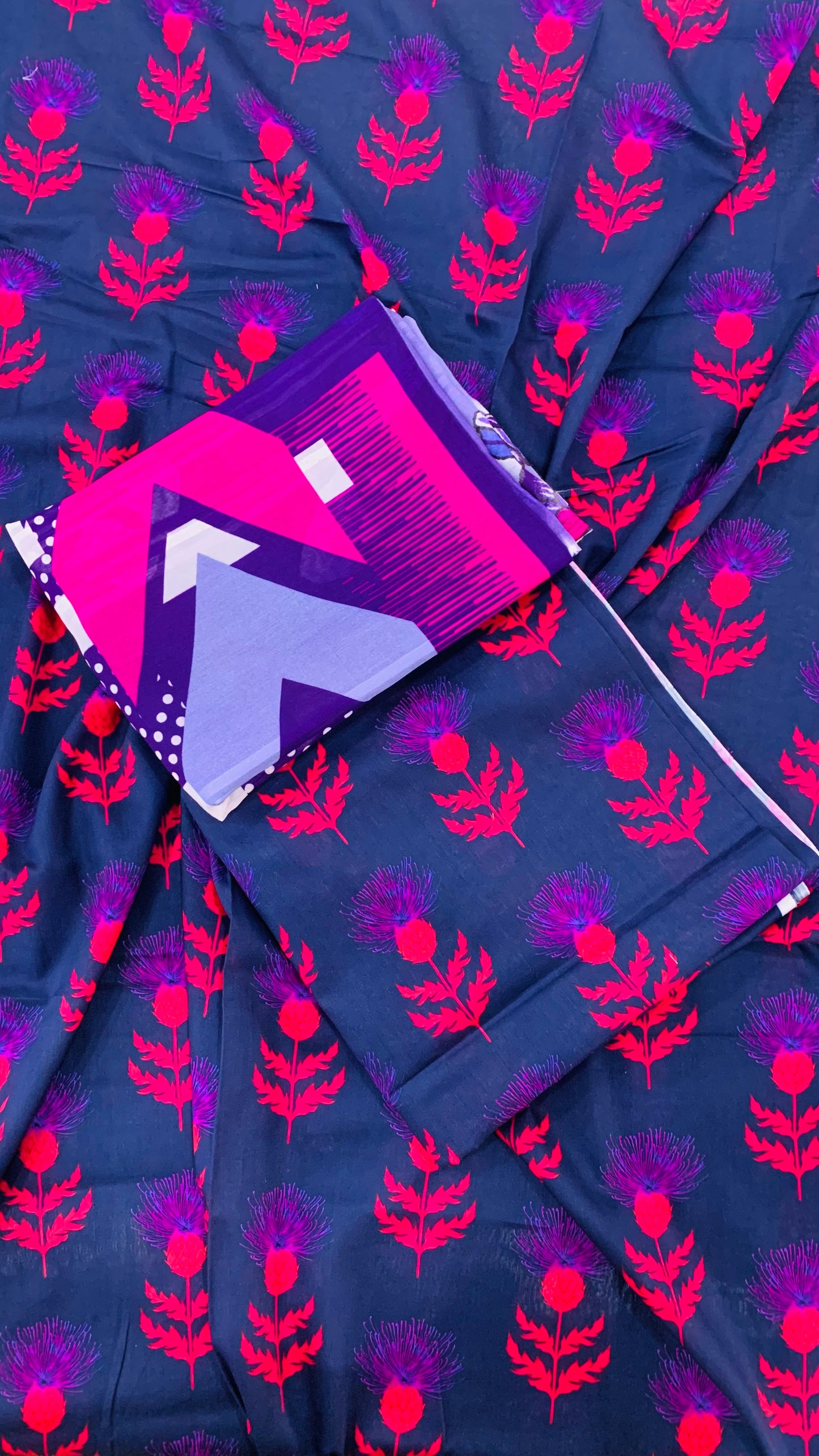 3 Piece Allover Digital Print Lawn
