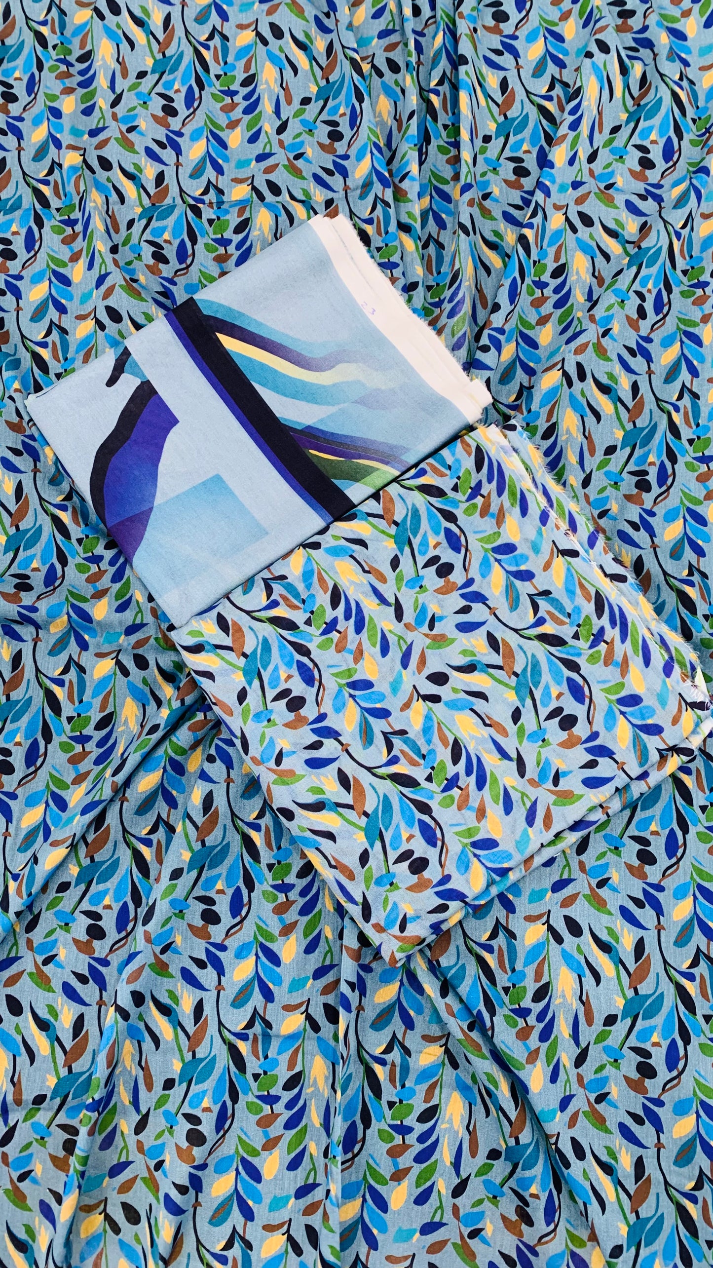 3 Piece Allover Digital Print Lawn