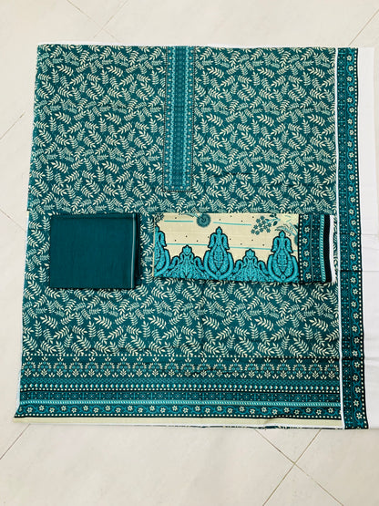 3Pc Gala Daman Digital Print Lawn