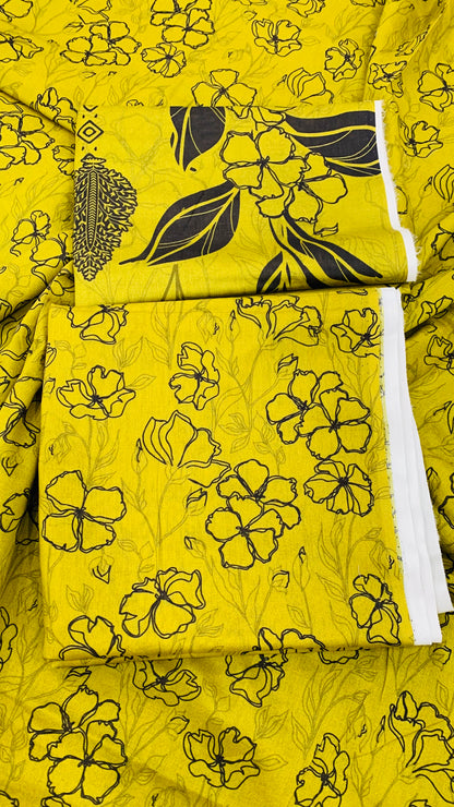 3 Piece Allover Digital Print Lawn