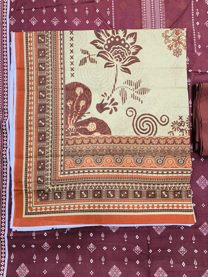 3Pc Gala Daman Digital Print Lawn