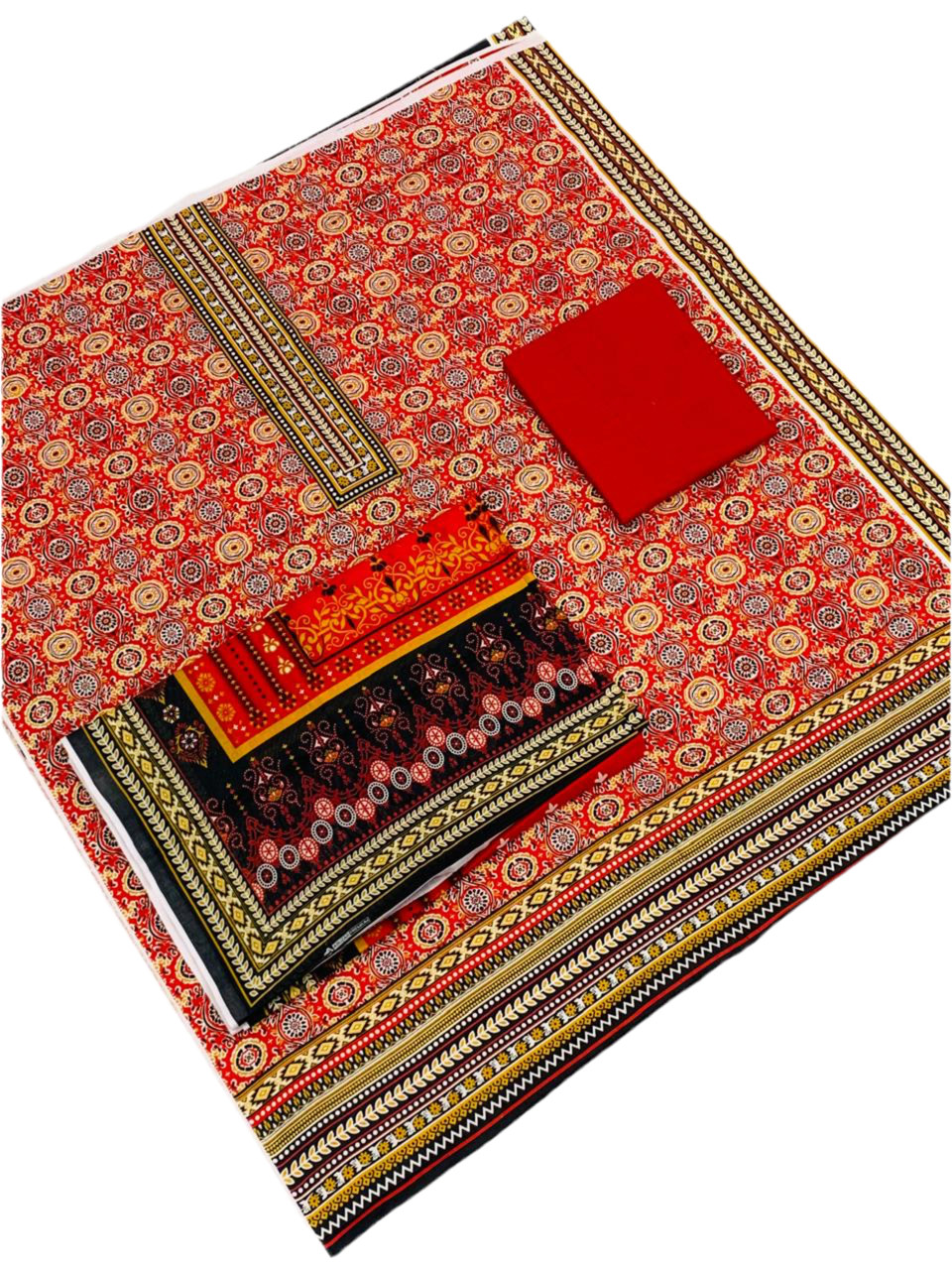 3Pc Gala Daman Digital Print Lawn