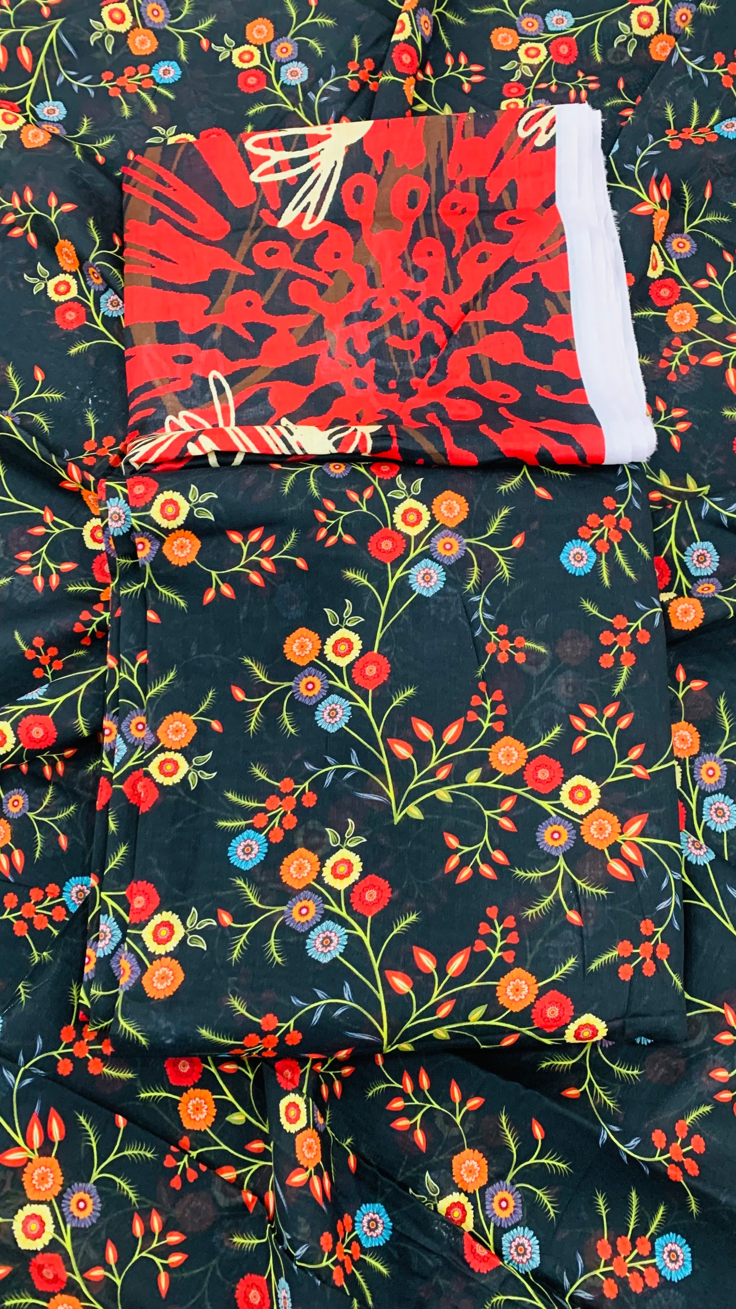3 Piece Allover Digital Print Lawn