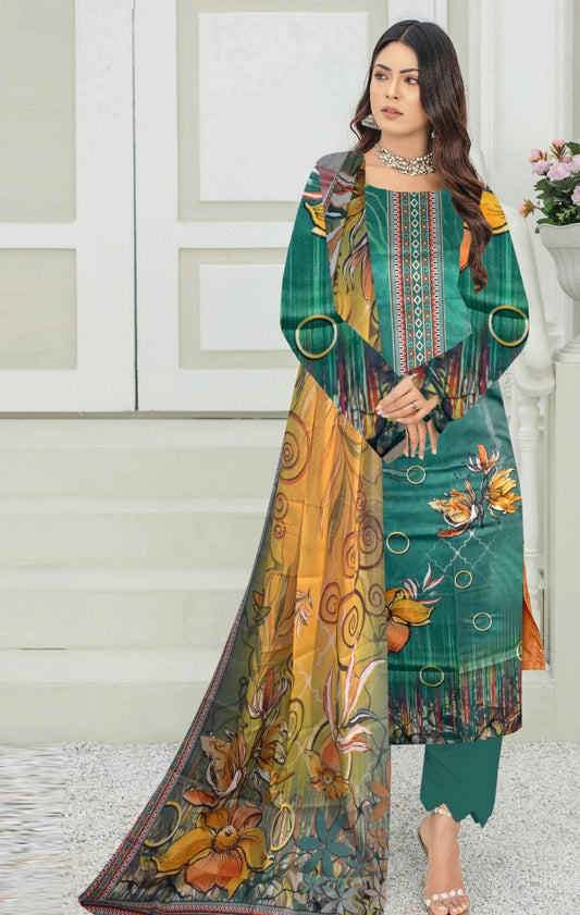 3 Piece Lawn Digital Print