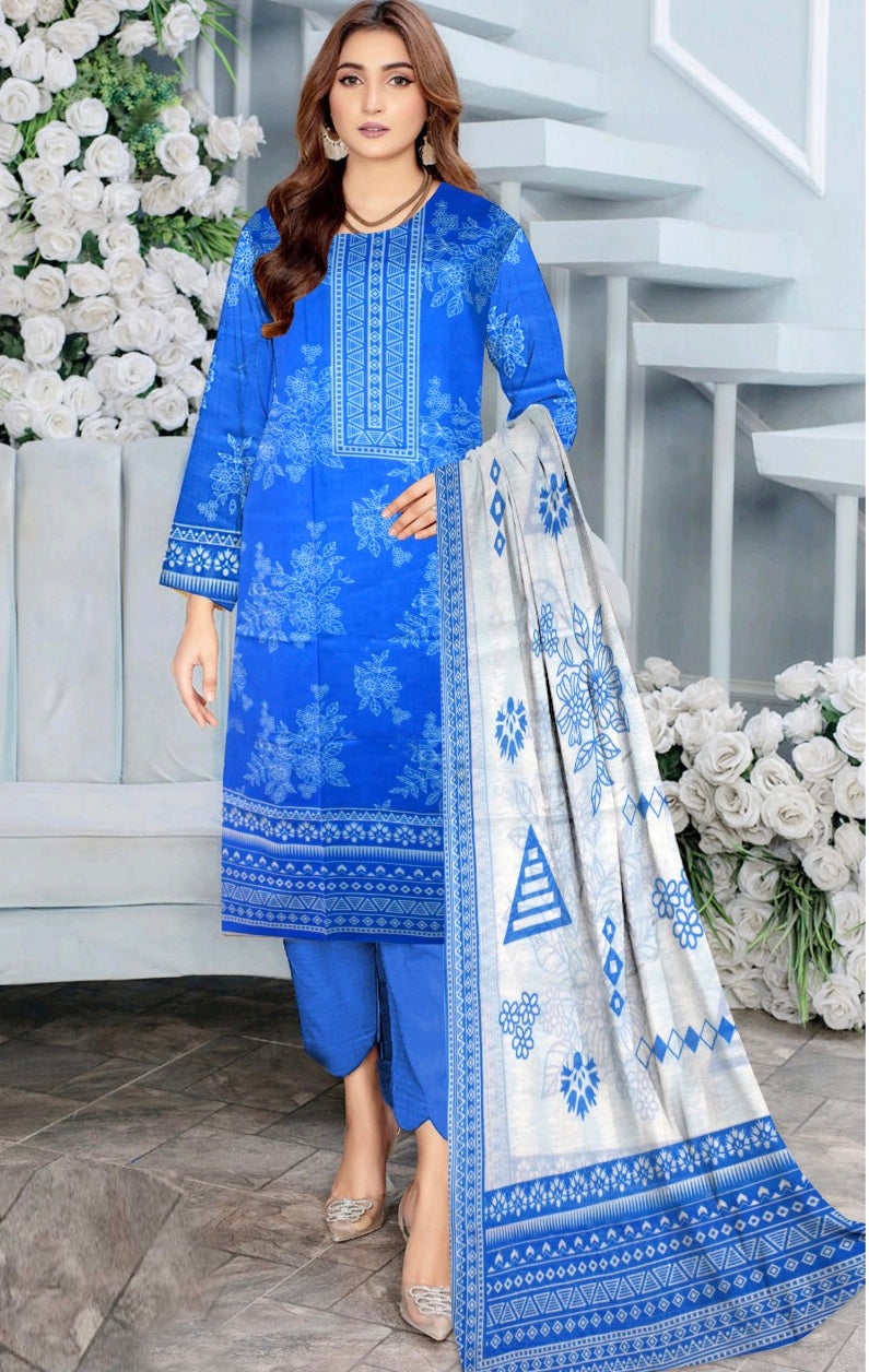 3 Piece Lawn Digital Print