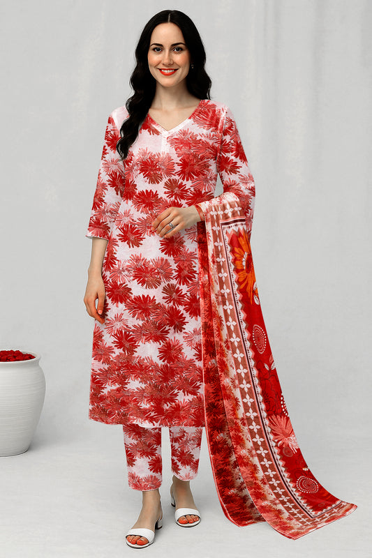 3 Piece Digital Print Allover Lawn