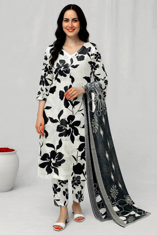 3 Piece Digital Print Allover Lawn