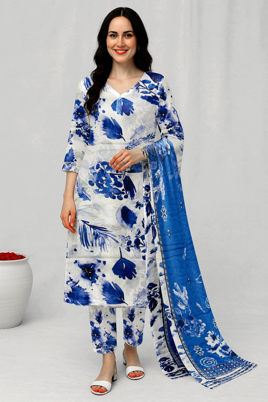 3 Piece Digital Print Allover Lawn