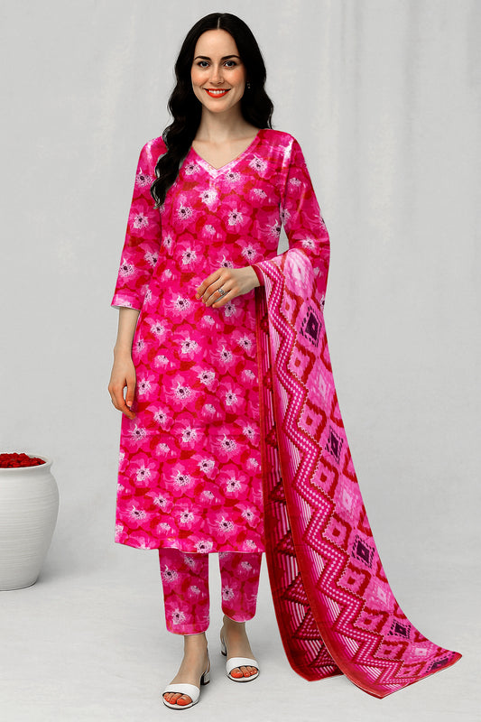 3 Piece Digital Print Allover Lawn