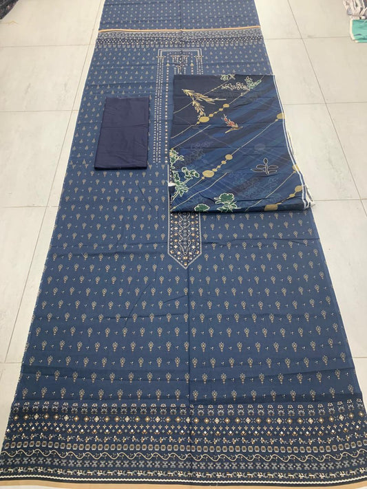 3 Piece Digital Print Lawn Zariya Digital