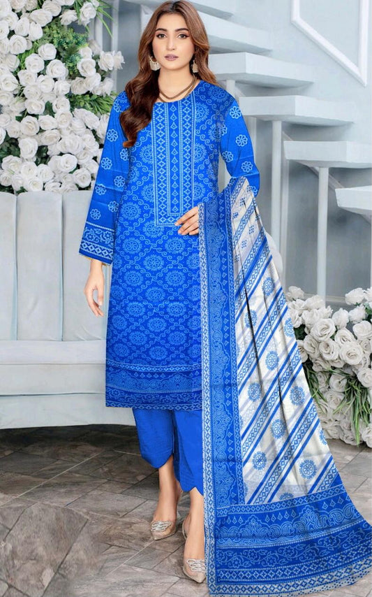 3 Piece Lawn Digital Print