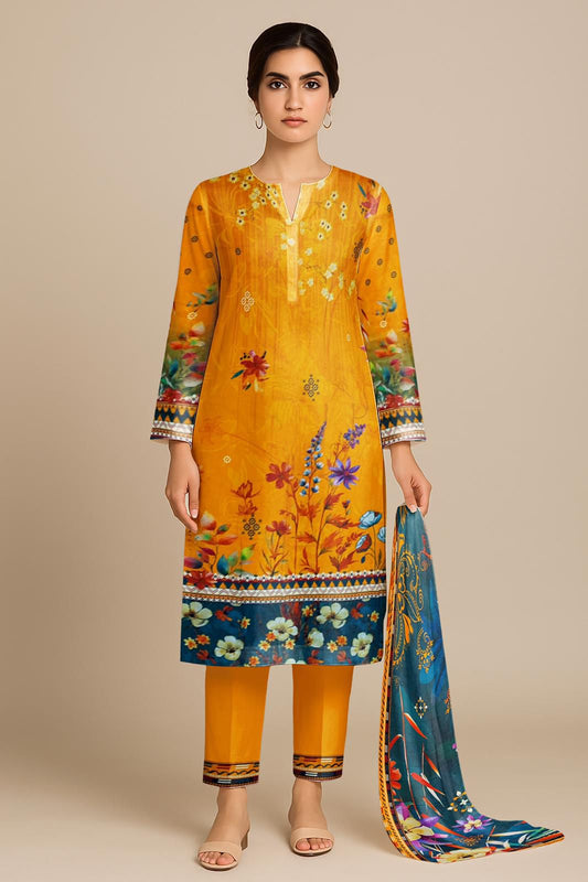 3 Piece Digital Print Lawn