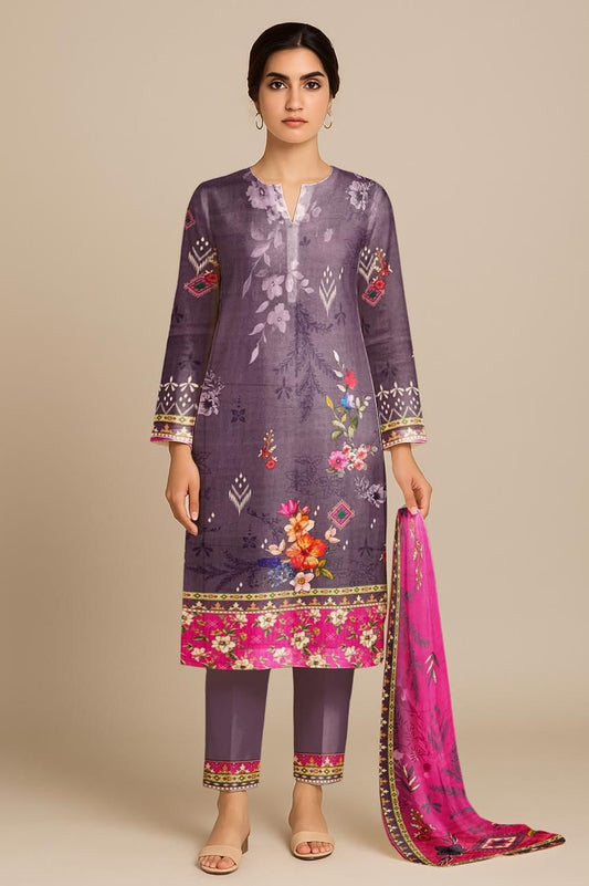 3 Piece Digital Print Lawn