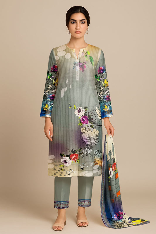 3 Piece Digital Print Lawn