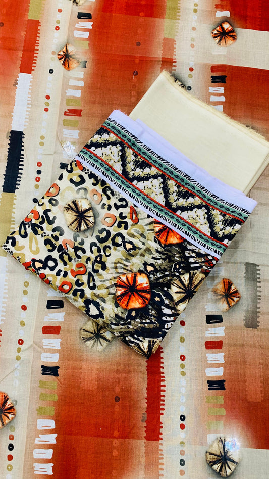 3 Piece Digital Print Lawn
