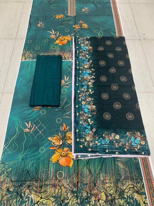 3 Piece Digital Print Lawn Zariya Digital