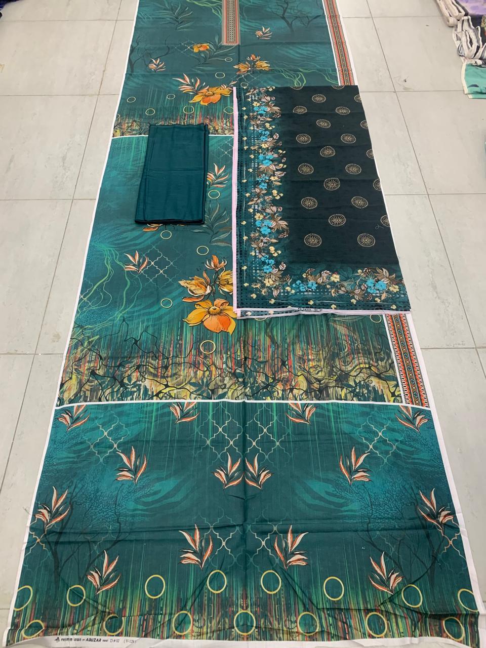 3 Piece Digital Print Lawn Zariya Digital