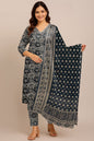 3 Piece Print Allover Lawn